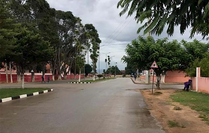 Vista parcial da cidade da Caála