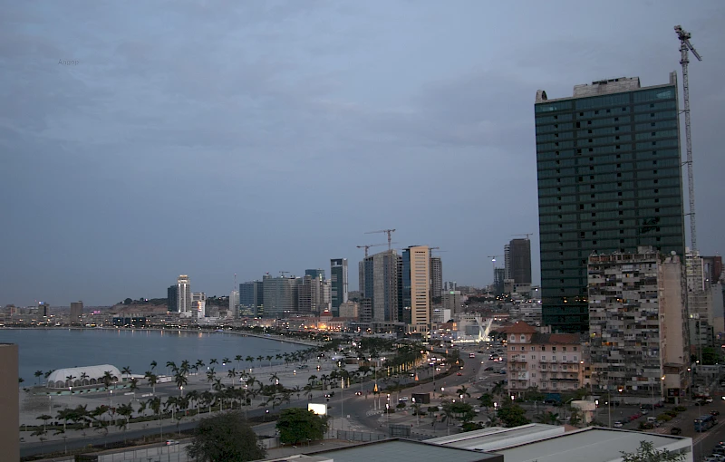 Zona urbana da cidade de Luanda