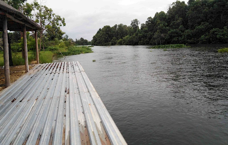 Paisagem turistico na barra do kwanza