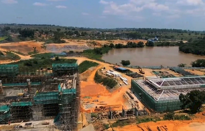 Construction du barrage hydroélectrique de Luachimo dans la province de Lunda Norte