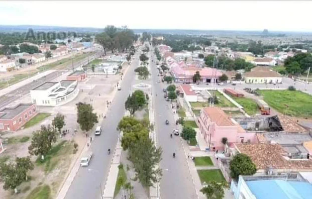 Vista parcial da cidade da Caála, província do Huambo