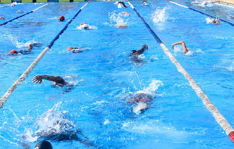 Prueba de natación