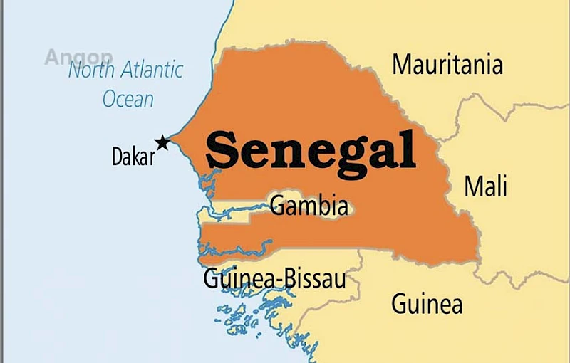 Mapa do Senegal