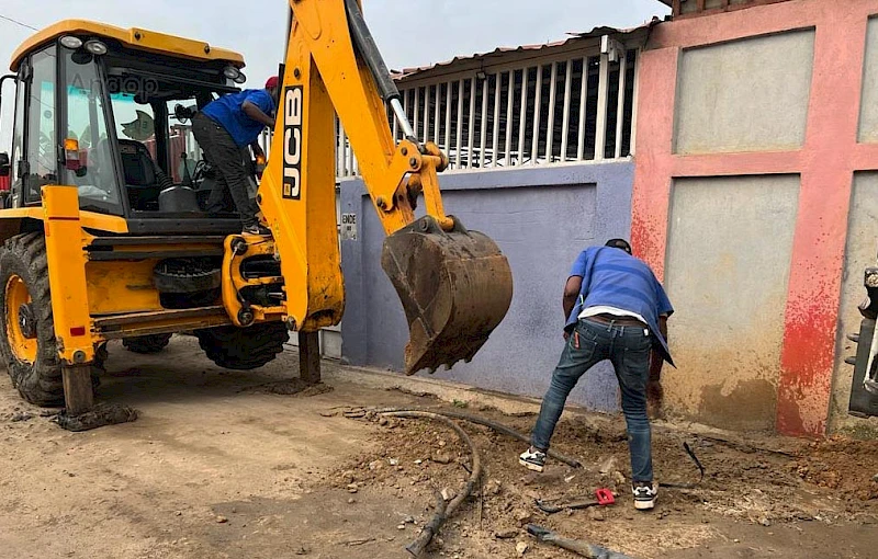 Desactivação de ligação clandestina de água