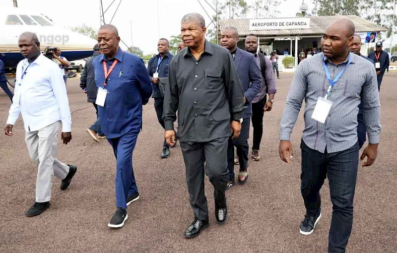 President João Lourenço on a working visit to Malanje