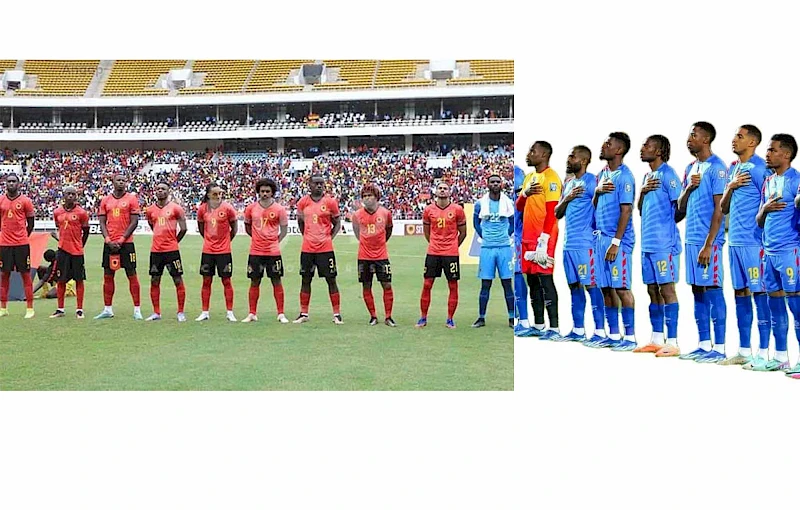 Selecção de futebol de Angola com da RDC