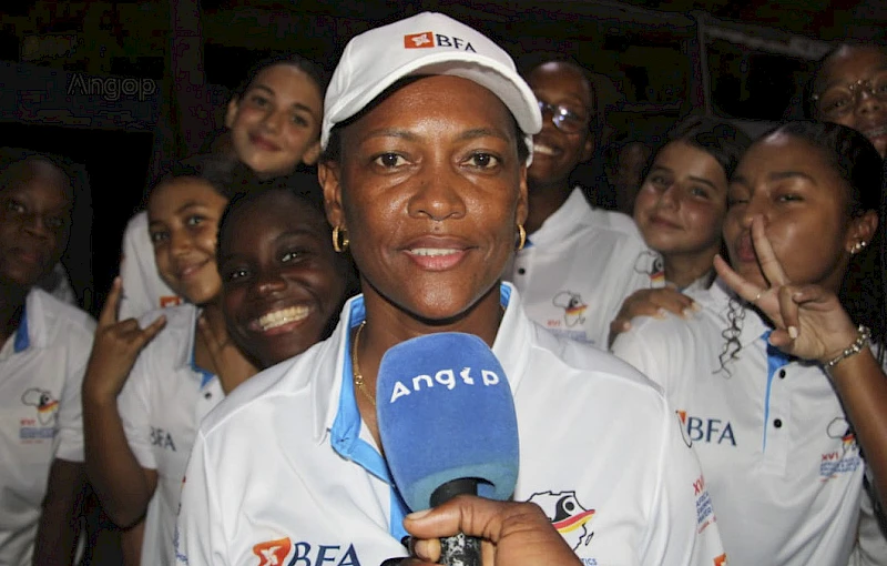 Gizela dos Santos, Coordenadona dos voluntários do campeonato africano de natação