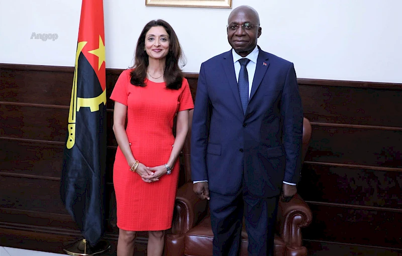 Téte António, Ministro das Relações Exteriores, recebeu Coordenadora residente das Nações Unidas em ANGOLA, Zahira Virani