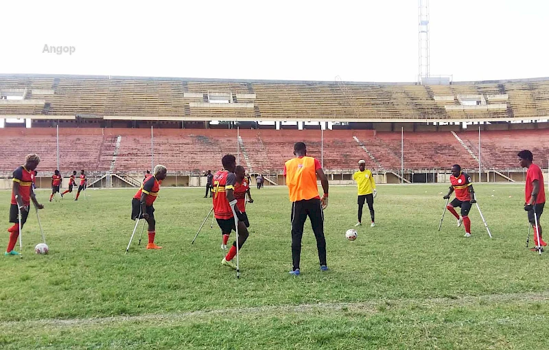 Treino da Selecção Nacional de Futebol para Amputados