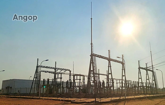 Subestação de energia do Luena, na província do Moxico