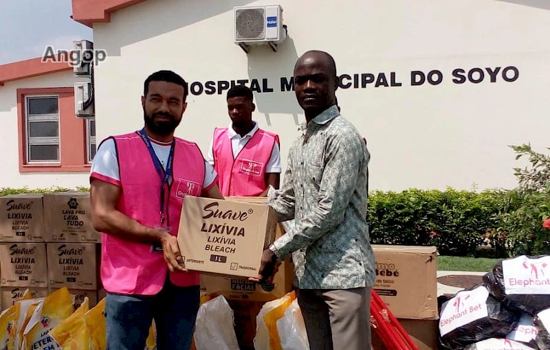 Entrega de donativo ao Hospital Municipal do Soyo/Zaire