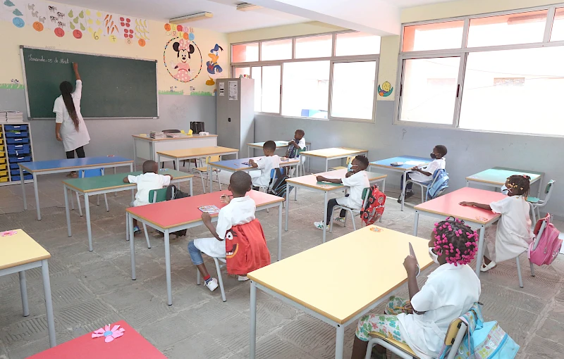 Alunos em sala de aulas