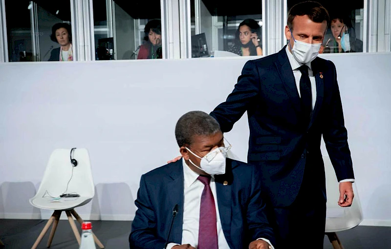 President João Lourenço meets his French counterpart Emanuel Macron