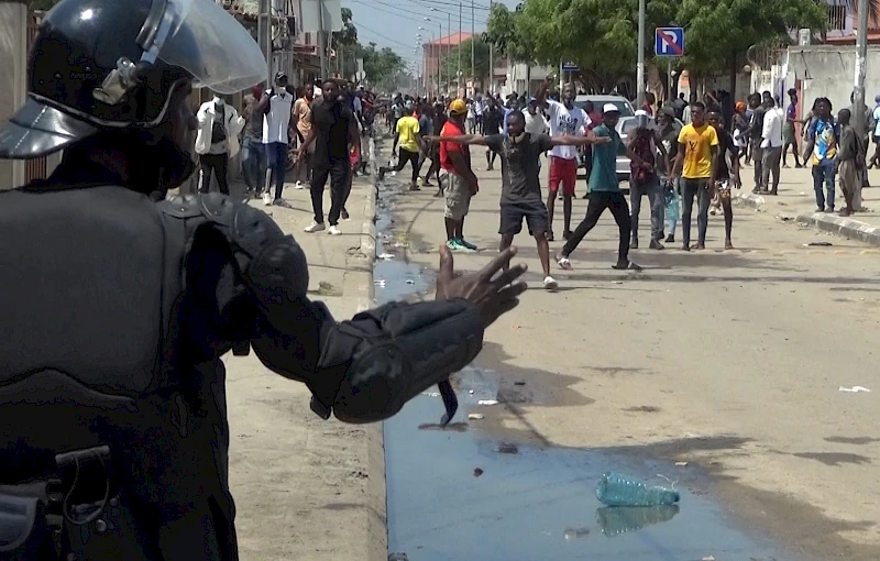 Manifestantes na Província de Luanda