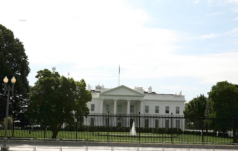 Fachada da Casa Branca em Washington D.C