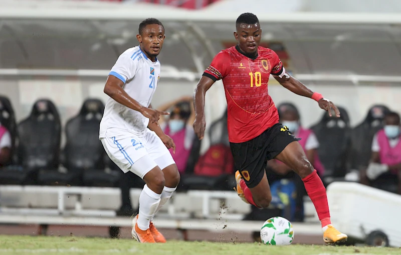 Angola (red, black) face Gabon on Monday for World Cup qualifier