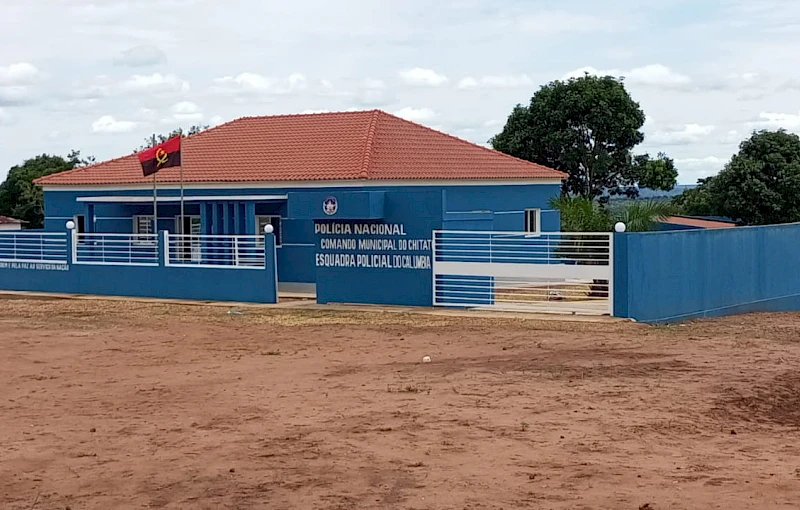 Esquadra policial da Calumbia, na província daLunda Norte