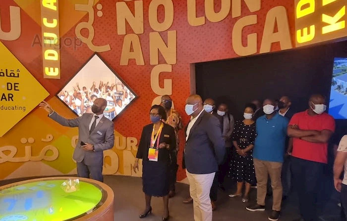 Ministro Manuel Homem visita pabellón de Angola en la Expo Dubái 2020