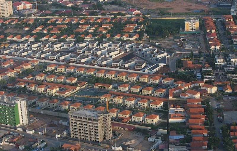 Zona de Talatona, na cidade de Luanda