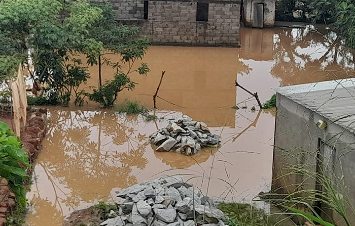 Chuva desaloja famílias