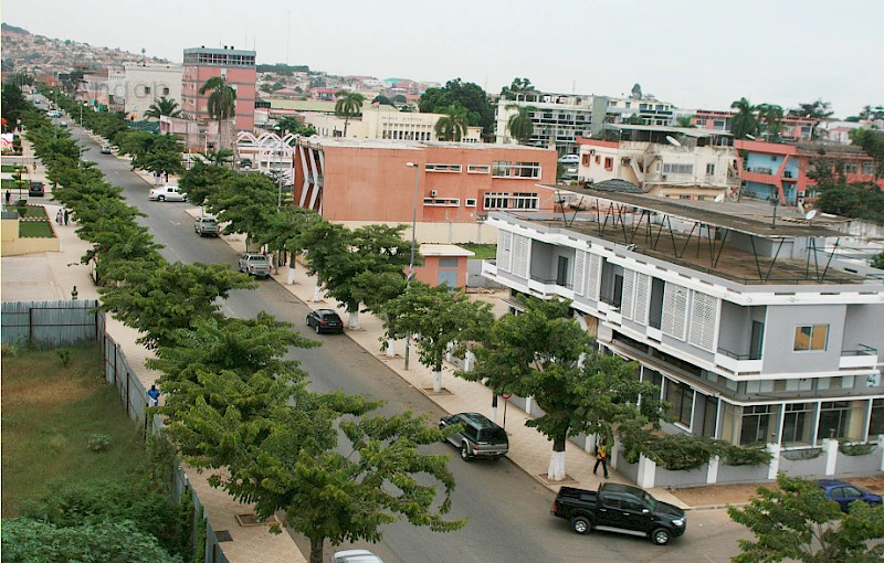 Uma perspectiva da cidade capital da província de Cabinda